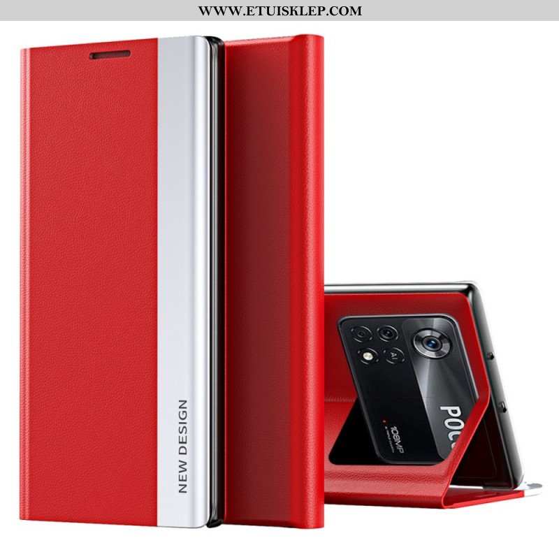 Etui Na Telefon do Poco X4 Pro 5G Etui Folio Nowy Design